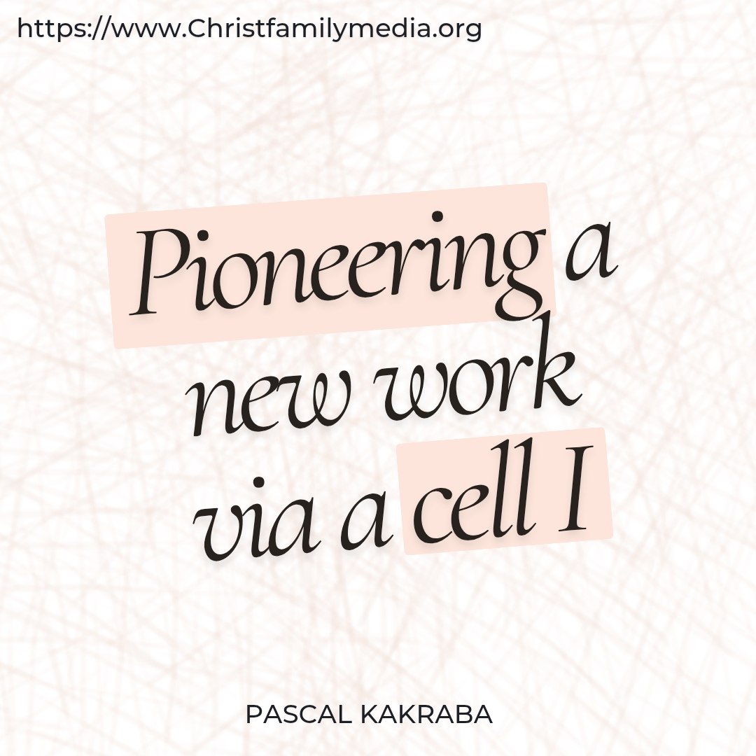 Pioneering A New Work Via A Cell