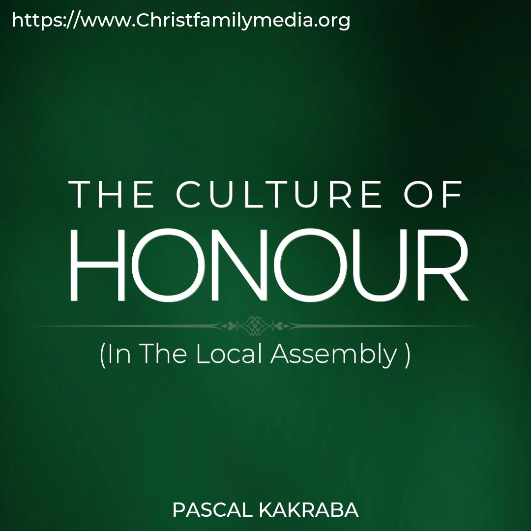 The Culture of Honour (In The Local Assembly)